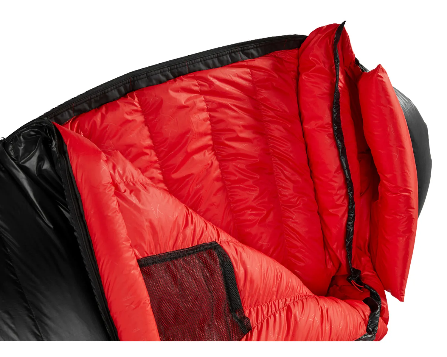 VIB 800 (RIGHT ZIP) - Black/Fiery Red