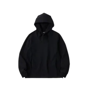 White Mountaineering Front Zip Pullover Hoodie Black