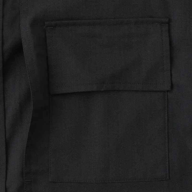 White Mountaineering Woven Solotex Wide Sleeve Shirt Black