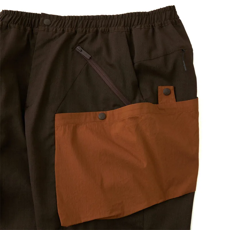 White Mountaineering Woven Stretch Cargo Short Pants Brown