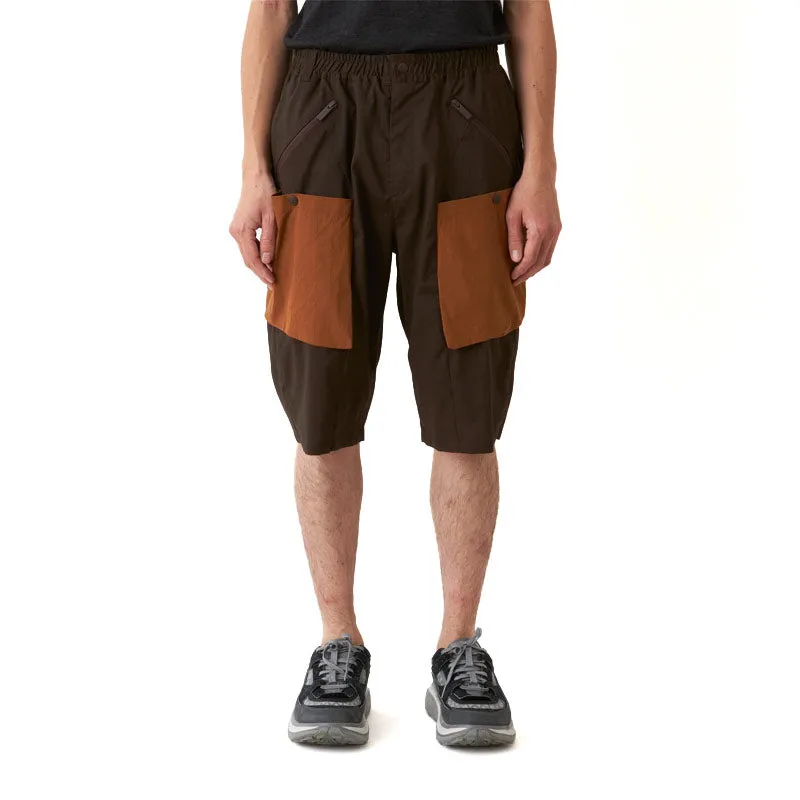 White Mountaineering Woven Stretch Cargo Short Pants Brown