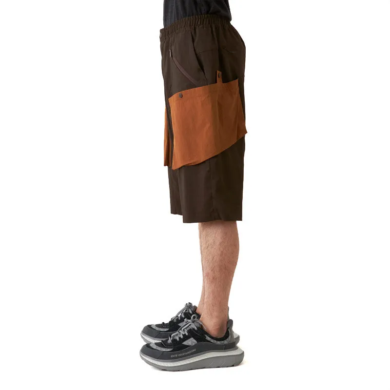 White Mountaineering Woven Stretch Cargo Short Pants Brown