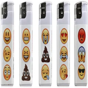 Windproof Lighter Emoji Design - Case of 50