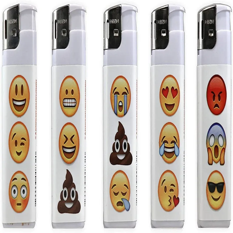 Windproof Lighter Emoji Design - Case of 50